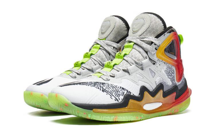 Lookbook (Preschool) Li-Ning Premium 3.0 High Basketball Shoe 'White Grey' YKBT070-7