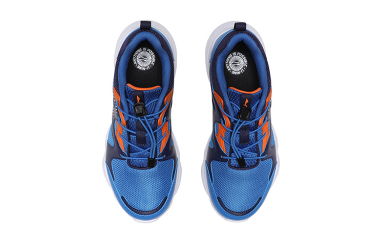 Shop (PS) Li-Ning Baskets Retro Running Low Top ''Bleu Orange'' YKFQ092-5