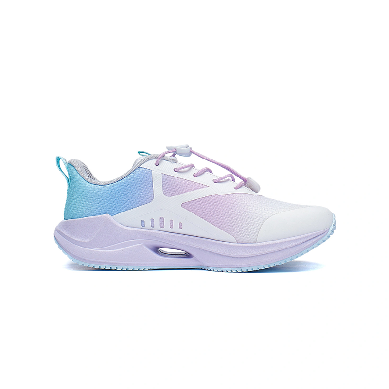 Order 大童 李寧兒童 反光絲高回彈 低幫 兒童跑步鞋 白藍