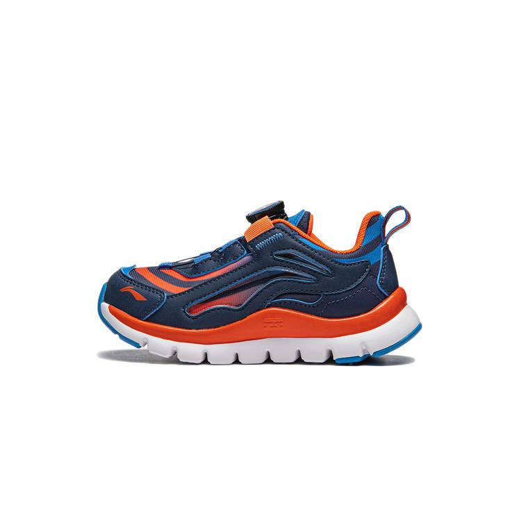 (Preschool) Li-Ning Running Shoe 'Navy-Orange' YKNU090-1