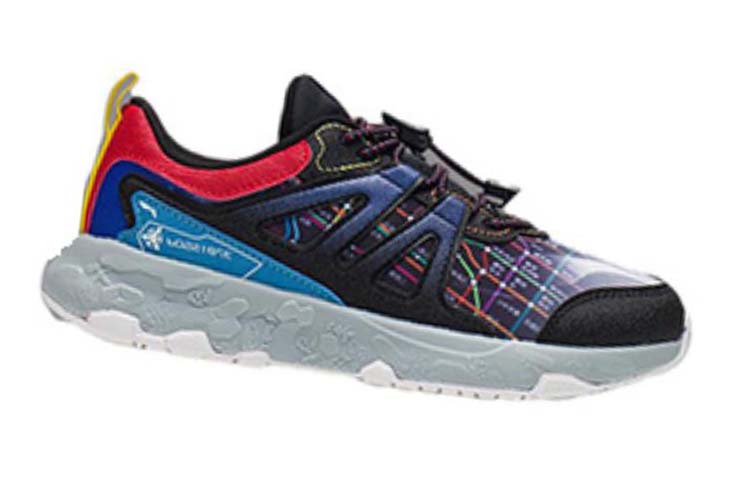 Order (PS) Kasut Lari Li-Ning 'Hitam Biru' YKFS070-3