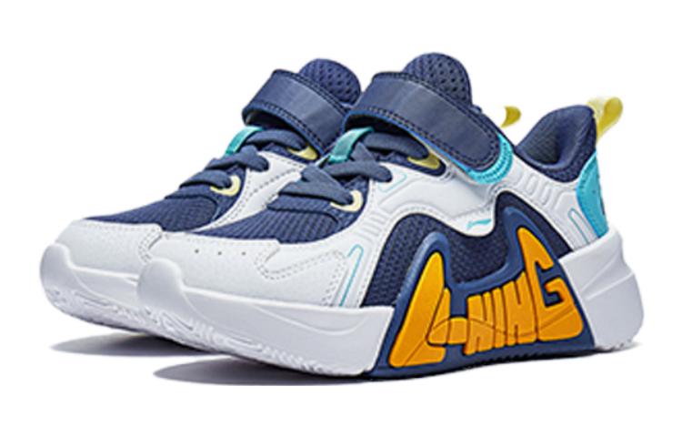 Order 兒童 李寧兒童 舒適百搭 防滑耐磨 低幫 兒童跑步鞋 藍白色