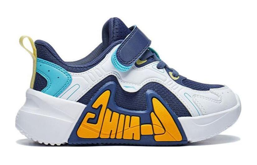 Shop 兒童 李寧兒童 舒適百搭 防滑耐磨 低幫 兒童跑步鞋 藍白色