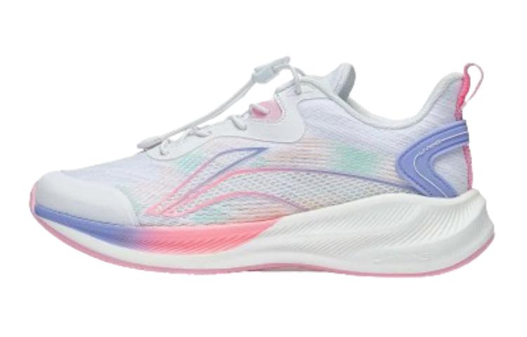 Buy 大童 李寧兒童 聚星 李寧輕量化科技 防滑減震耐磨透氣支撐平衡輕便回彈 低筒 兒童跑步鞋 白色