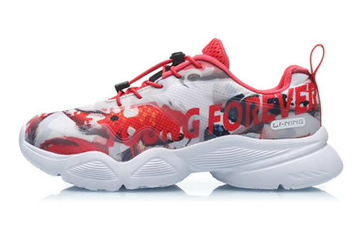 (PS) Li-Ning Running Shoes 'Koi Ink Red and White'