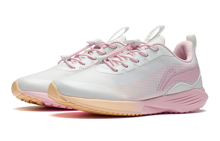 Lookbook (PS) Kasut Lari Li-Ning 'Pink White' YKFS098-4
