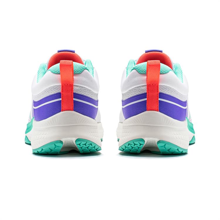 Lookbook 大童 李寧兒童 舒適氣質百搭 防滑耐磨 低筒 兒童跑步鞋 白紫