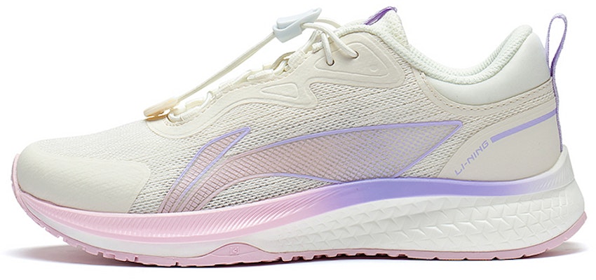 大童 李寧兒童 輕躍 字母 低幫 跑步鞋 米白色 Buy 大童 李寧兒童 輕躍 字母 低幫 跑步鞋 米白色