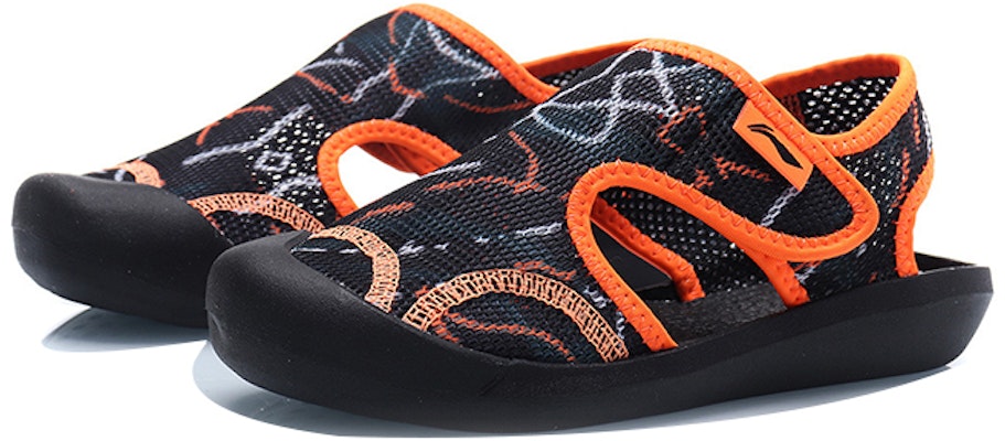 (PS) 李寧サンダル 黒/オレンジ YKUQ058-3 Lookbook (PS) 李寧サンダル 黒/オレンジ YKUQ058-3