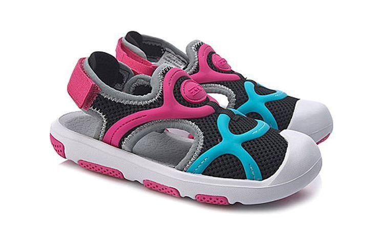 Shop (PS) Sandal Li-Ning 'Hitam Merah Muda Biru' YKAP108-2