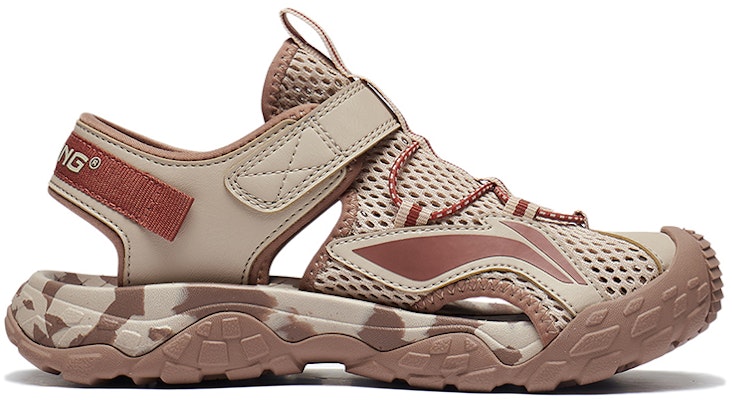 (PS) 李宁凉鞋 '棕色拼色' YKUT032-5 Order (PS) 李宁凉鞋 '棕色拼色' YKUT032-5