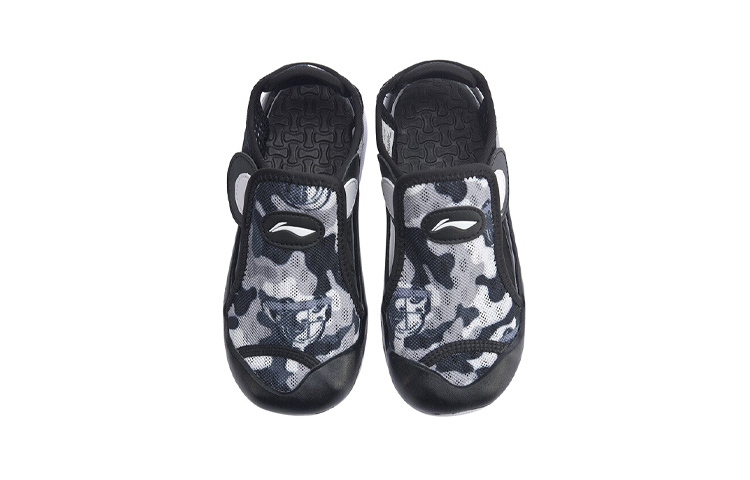 Shop (PS) Sandal Li-Ning 'Camo Hitam Abu' YKKQ014-1