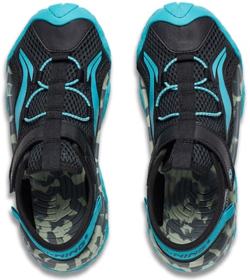 (PS) Sandal Li-Ning 'Hitam Biru' YKUT032-1 Lookbook (PS) Sandal Li-Ning 'Hitam Biru' YKUT032-1