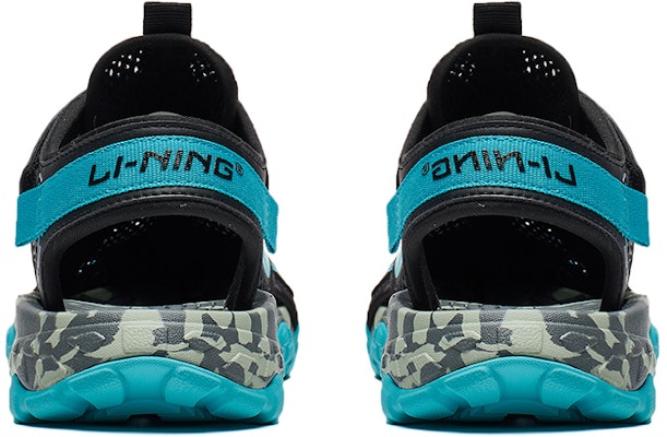 (PS) Sandal Li-Ning 'Hitam Biru' YKUT032-1 Shop (PS) Sandal Li-Ning 'Hitam Biru' YKUT032-1