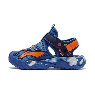 (PS) Li-Ning Sandals 'Blue Orange Alphabet'