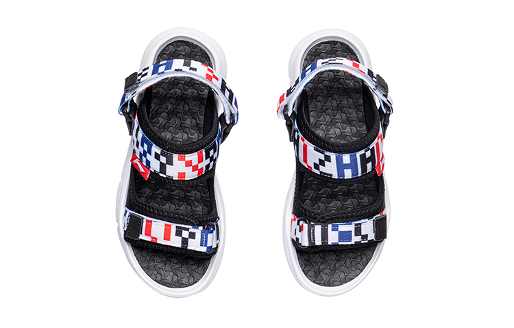Shop (Preschool) Li-Ning Sandals 'Gou Chao 3.0 Black White' YKUR022-5