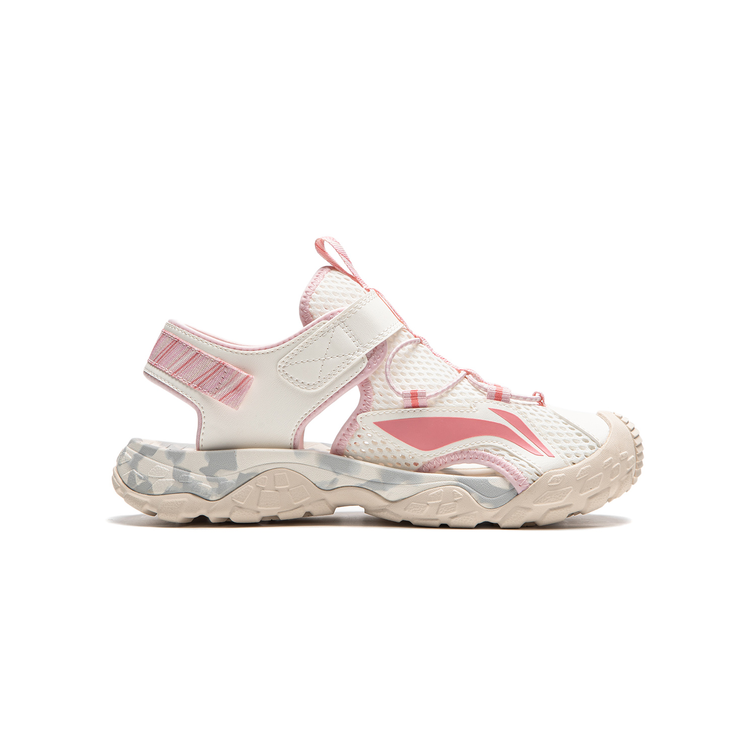 Order (PS) 리닝 핑크 화이트 컴포트 샌들 (Li-Ning pink white comfort sandals) YKUT032-4