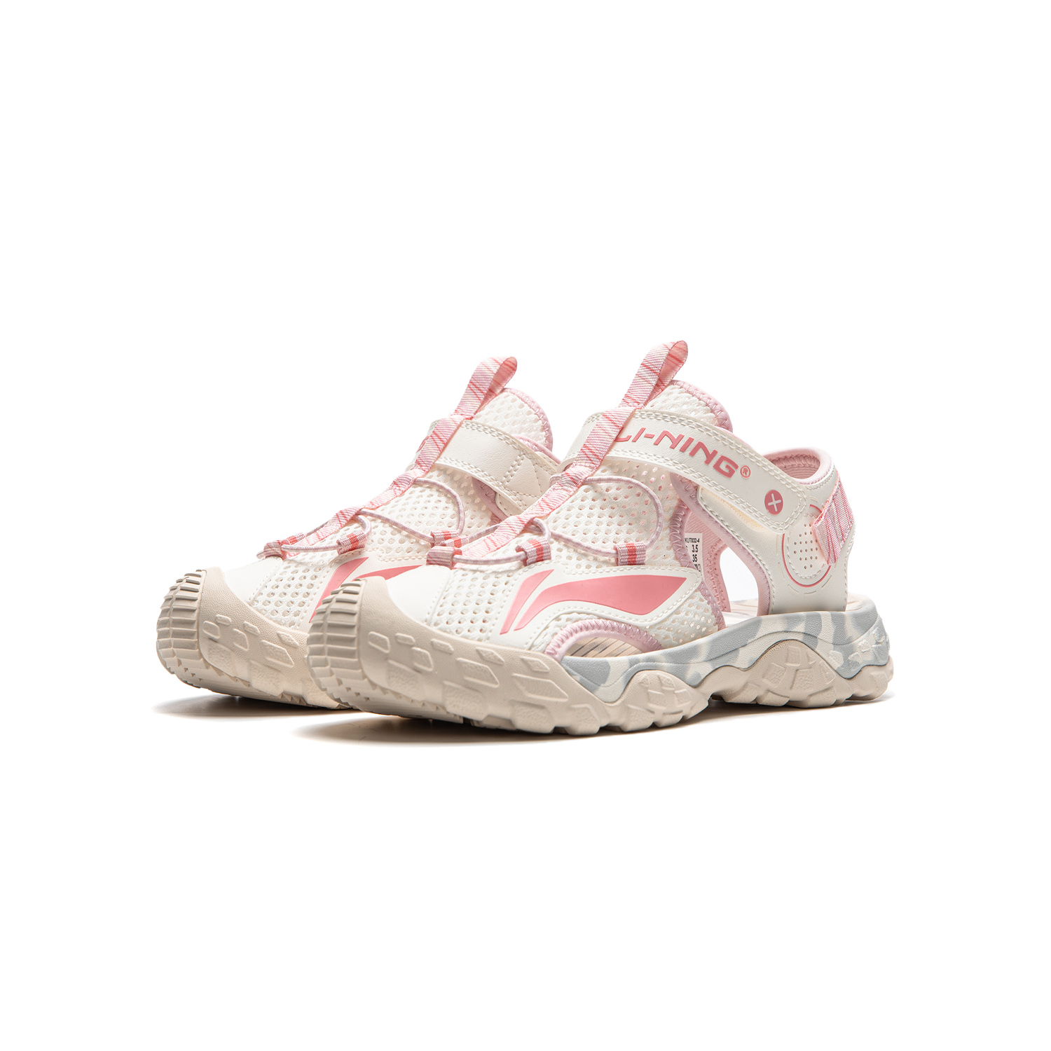 Lookbook (PS) 리닝 핑크 화이트 컴포트 샌들 (Li-Ning pink white comfort sandals) YKUT032-4