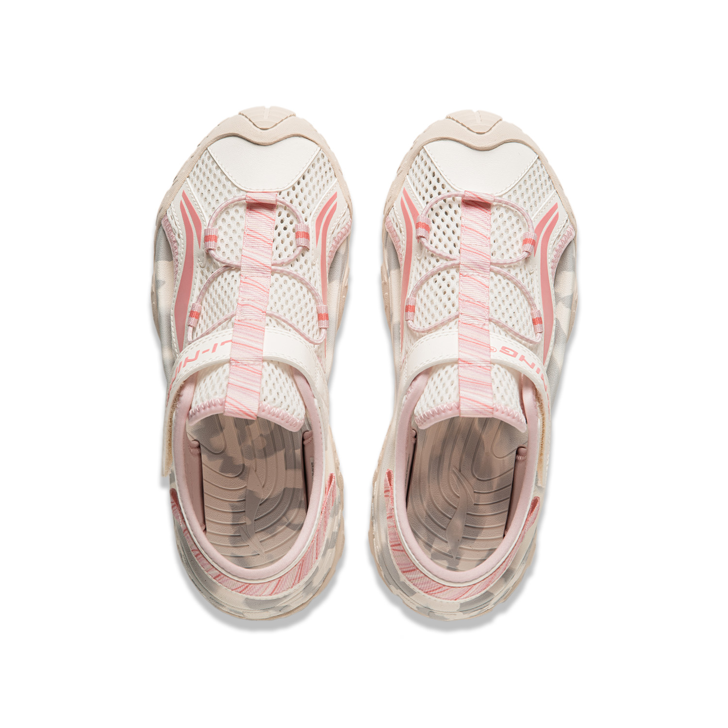 Shop (PS) 리닝 핑크 화이트 컴포트 샌들 (Li-Ning pink white comfort sandals) YKUT032-4