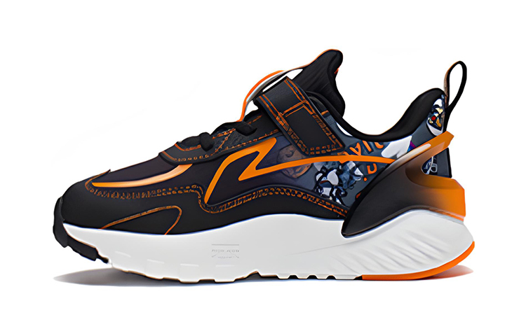 (Preschool) Li-Ning Shadow Running Low 'Black Orange' YKNS060-1