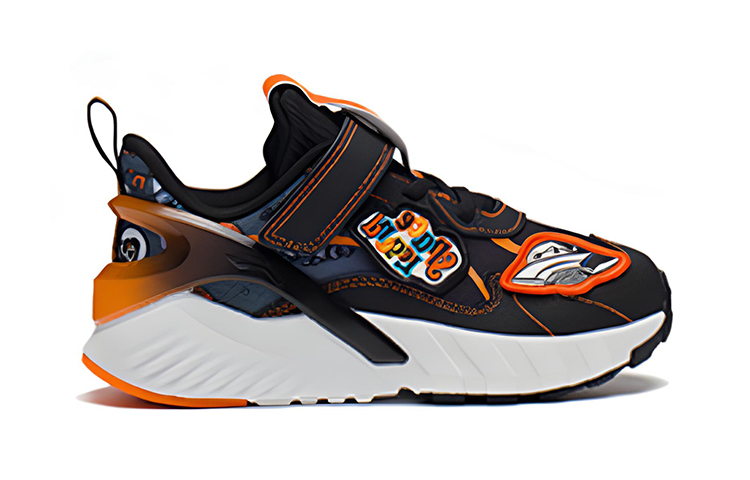 Order (PS) Li-Ning Shadow Running Low ''Zwart Oranje'' YKNS060-1