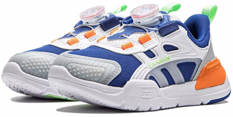 兒童 李寧兒童 Shield 舒適休閒百搭 防滑減震 兒童休閒鞋 藍白 Lookbook 兒童 李寧兒童 Shield 舒適休閒百搭 防滑減震 兒童休閒鞋 藍白