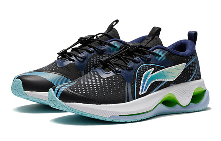 Lookbook 大童 LiNing李寧 減震回彈運動休閒鞋 黑藍色