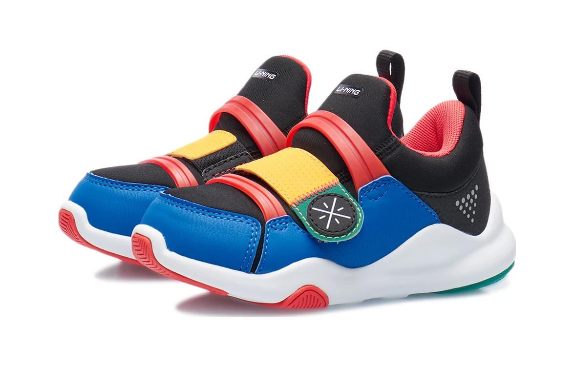 Lookbook (PS) (幼児用) 李寧スニーカー『ブラックブルー反射』YKNR150-7 YKNR150-7