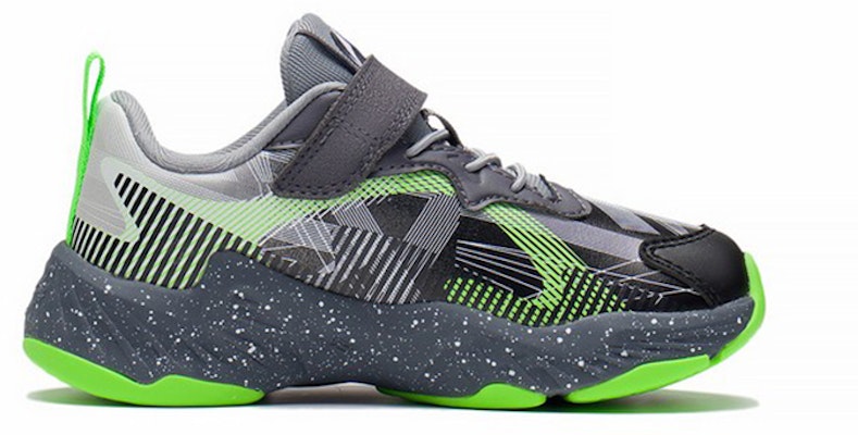 (Preschool) Li-Ning Sneaker 'Black Grey Green' YKNS068-11 Order (Preschool) Li-Ning Sneaker 'Black Grey Green' YKNS068-11
