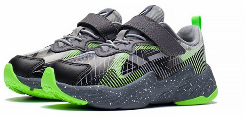(PS) Li-Ning Sepatu 'Hitam Abu-abu Hijau' YKNS068-11 Lookbook (PS) Li-Ning Sepatu 'Hitam Abu-abu Hijau' YKNS068-11