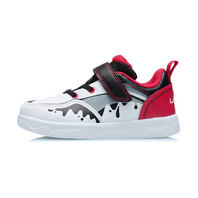 (PS) Li-Ning Sneaker Low 'Black Red Velcro'