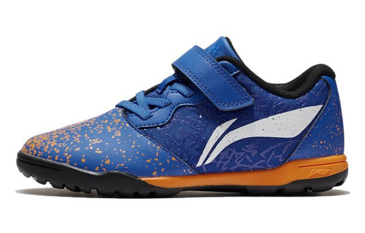 (Preschool) Li-Ning Soccer Shoes 'Blue Slip-Resistant' YKGS005-3