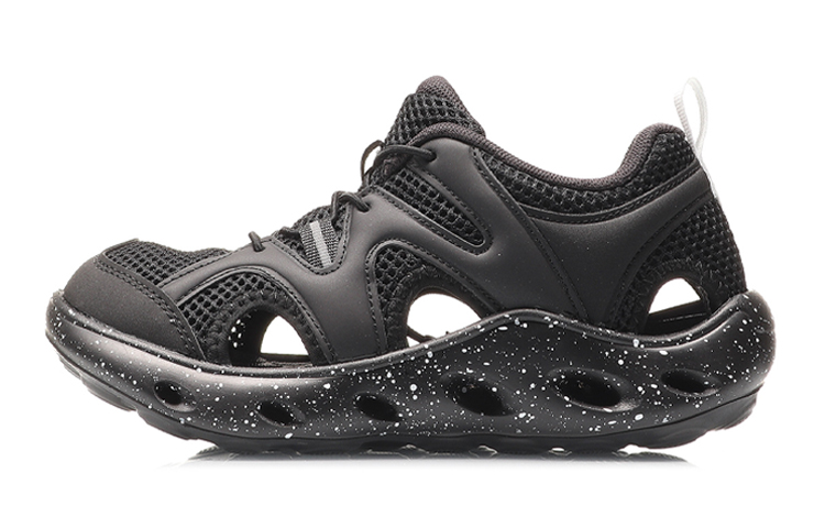 (Preschool) Li-Ning Sport Life Sandals 'Black' 'Joyful Childhood' YKUQ008-1