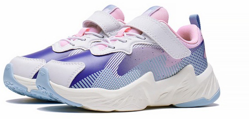 (Preschool) Li-Ning Sports Casual Shoes 'White Blue Pink' YKNS068-14 Lookbook (Preschool) Li-Ning Sports Casual Shoes 'White Blue Pink' YKNS068-14