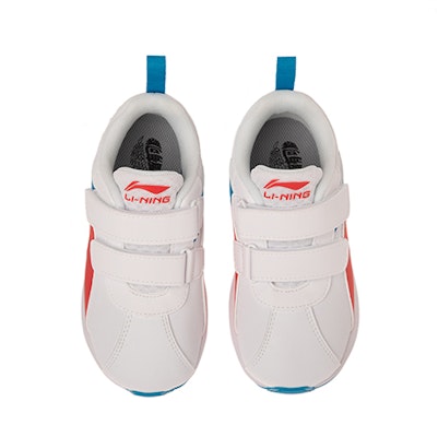 (Preschool) Li-Ning Sports Life Series Velcro Low 'White Red' YKAP148-37 Lookbook (Preschool) Li-Ning Sports Life Series Velcro Low 'White Red' YKAP148-37