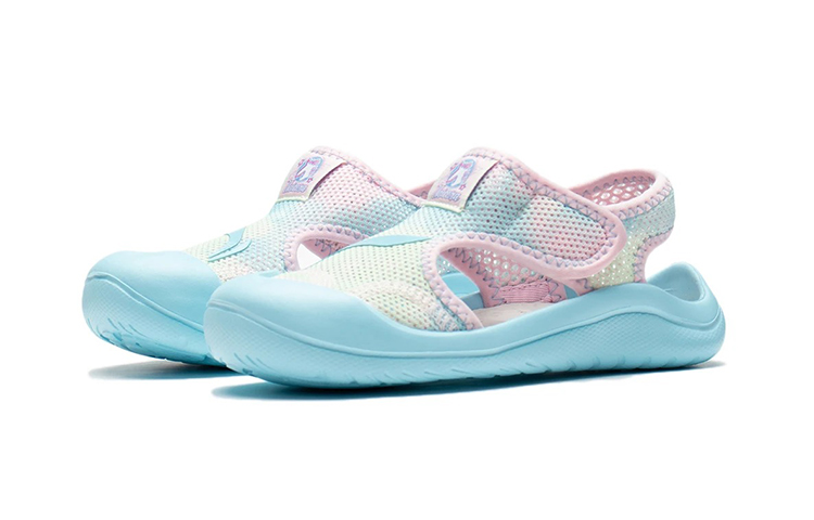 Lookbook (Preschool) Li-Ning Trace Casual Breathable Sandals 'Blue Pink' YKKS014-4