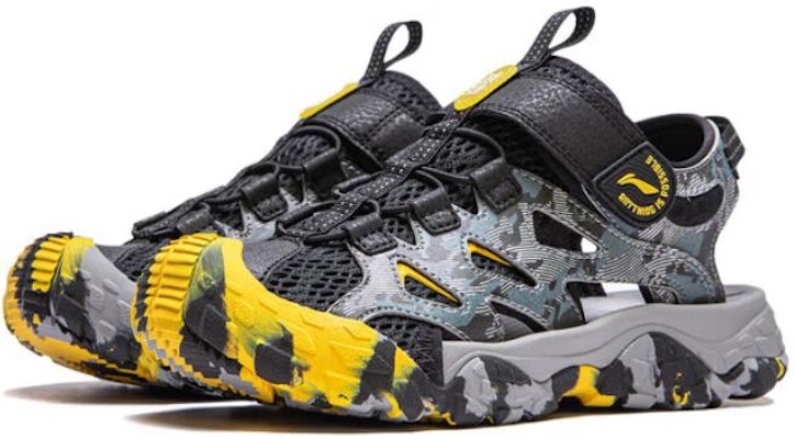 (Preschool) Li-Ning Trek 2 'Black Grey' YKUU010-1 Lookbook (Preschool) Li-Ning Trek 2 'Black Grey' YKUU010-1