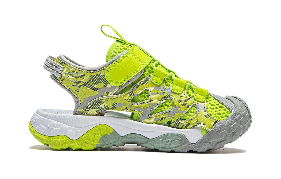 Order 中童 李寧兒童 跋涉 2 KIDS 舒適簡約 經典百搭 透氣速乾兒童涼鞋 綠色