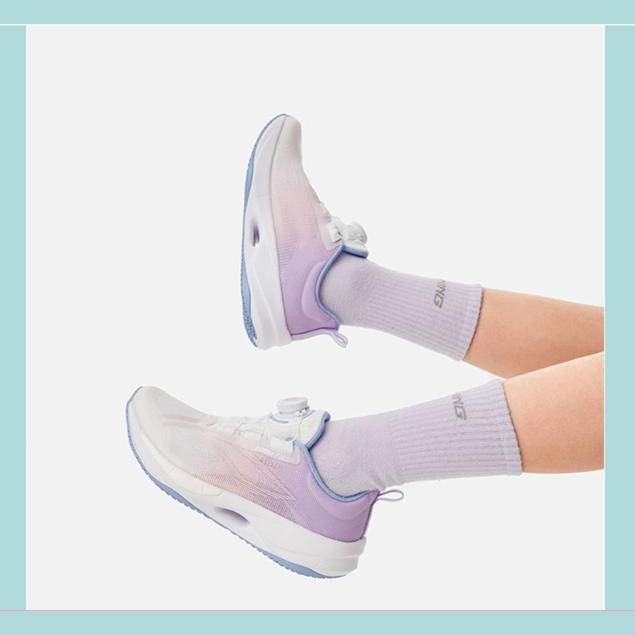 Shop (Preschool) Li-Ning Ultra Light 21 Low 'White Purple' YKFU034-4