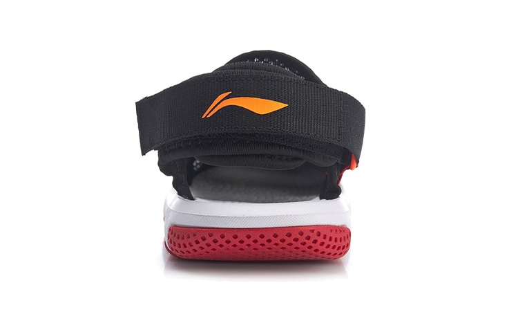 (PS) Li-Ning Velcro Sport Sandals 'Black Red' 圖 5