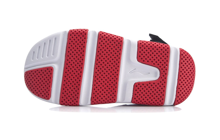 Details for (PS) Li-Ning Klittenband Sport Sandalen ''Zwart Rood'' YKAP114-7