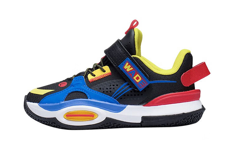 Buy 幼童 LiNing李寧 全城10 舒適耐磨籃球鞋 黑藍