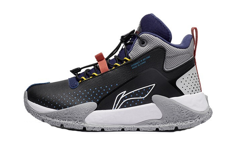 (Preschool) Li-Ning Walker Mid Running Shoes 'Reflective Black' YKER004-17