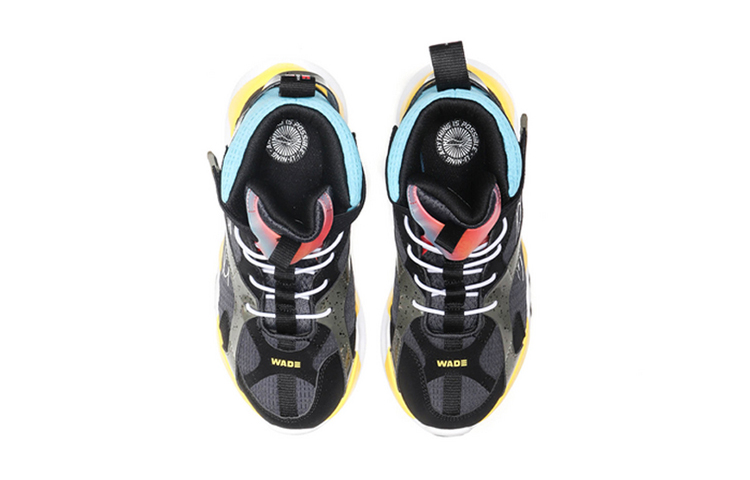 Shop (Preschool) Li-Ning Way of Wade High 'Black Blue' YKBP062-3