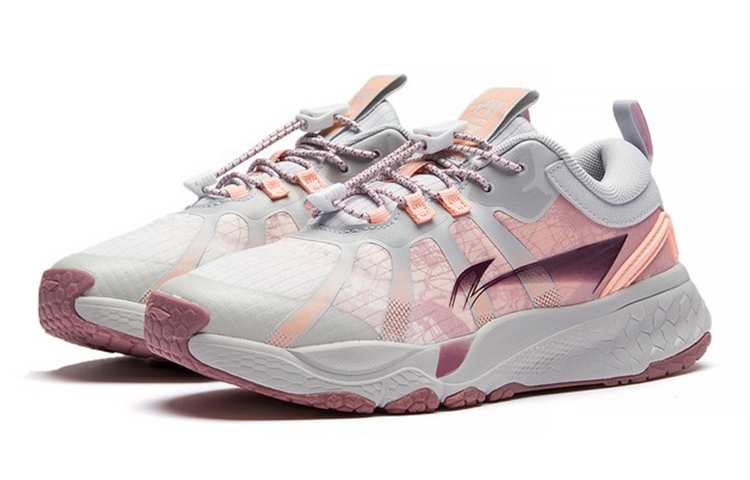 Lookbook (PS) Li-Ning Way of Wade Pro 'Abu-abu Pink' YKFS068-4