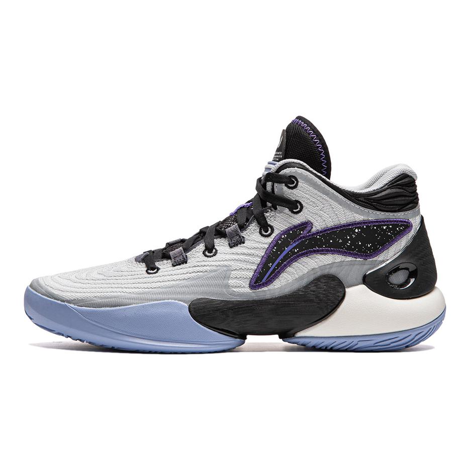 (Preschool) Li-Ning YOUNG 18TPU Mid Basketball Shoe 'Black Grey Blue' YKBU062-1