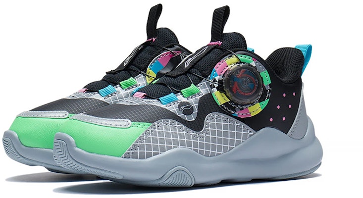 (Preschool) Li-Ning Yulei 'Black Green' YKNS098-3 Lookbook (Preschool) Li-Ning Yulei 'Black Green' YKNS098-3