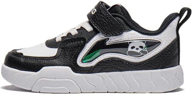 兒童 李寧兒童 圓頭魔術貼 耐磨減震 低幫 兒童板鞋 黑白 Buy 兒童 李寧兒童 圓頭魔術貼 耐磨減震 低幫 兒童板鞋 黑白