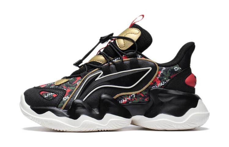 Buy 大童 李寧兒童 百搭舒適 防滑 兒童休閒鞋 黑金色