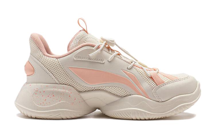 Order 大童 李寧兒童 舒適 回彈輕便 兒童休閒鞋 白粉色